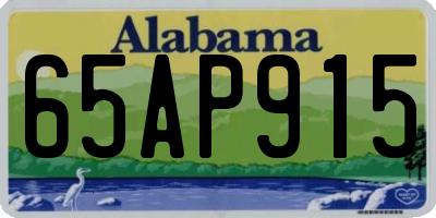 AL license plate 65AP915