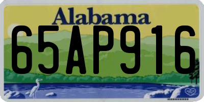 AL license plate 65AP916