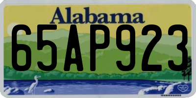 AL license plate 65AP923