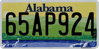 AL license plate 65AP924