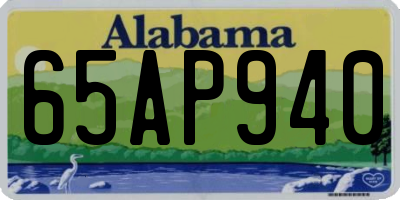 AL license plate 65AP940