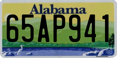 AL license plate 65AP941