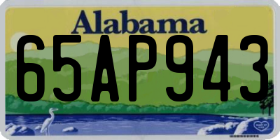 AL license plate 65AP943
