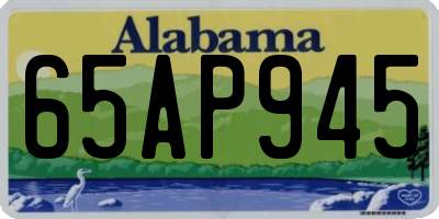 AL license plate 65AP945