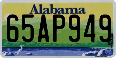 AL license plate 65AP949
