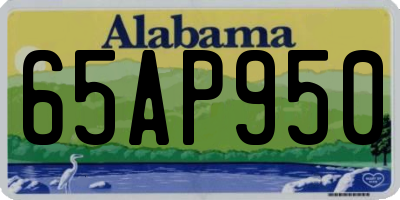 AL license plate 65AP950