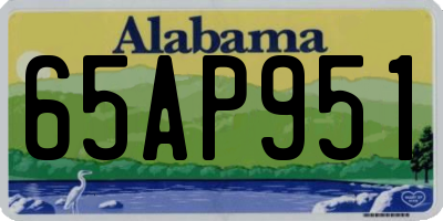 AL license plate 65AP951