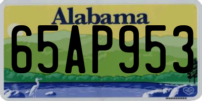 AL license plate 65AP953