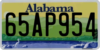 AL license plate 65AP954