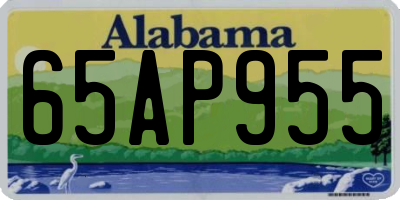 AL license plate 65AP955