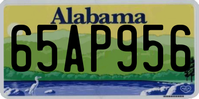 AL license plate 65AP956