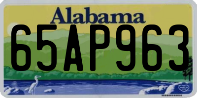 AL license plate 65AP963