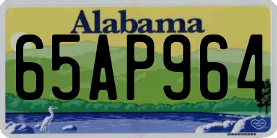 AL license plate 65AP964