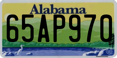 AL license plate 65AP970