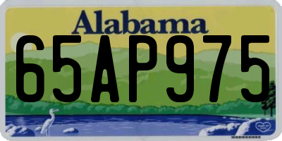 AL license plate 65AP975