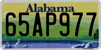 AL license plate 65AP977