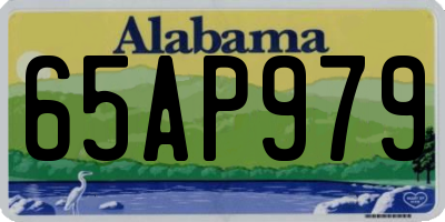 AL license plate 65AP979