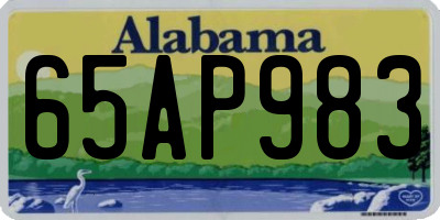 AL license plate 65AP983