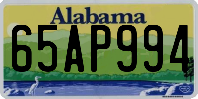 AL license plate 65AP994