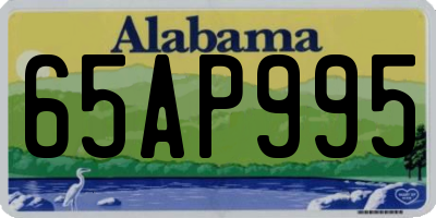 AL license plate 65AP995
