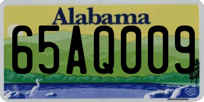 AL license plate 65AQ009