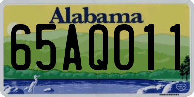 AL license plate 65AQ011