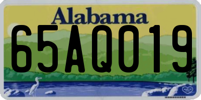 AL license plate 65AQ019