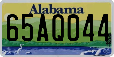 AL license plate 65AQ044