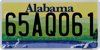 AL license plate 65AQ061