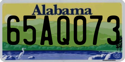 AL license plate 65AQ073