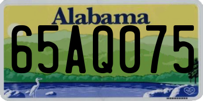 AL license plate 65AQ075