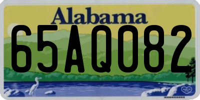 AL license plate 65AQ082