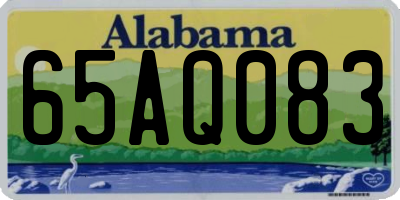 AL license plate 65AQ083