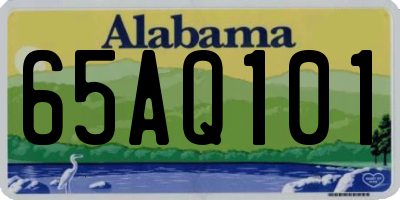 AL license plate 65AQ101