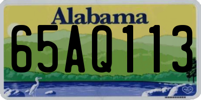 AL license plate 65AQ113
