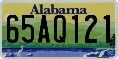 AL license plate 65AQ121