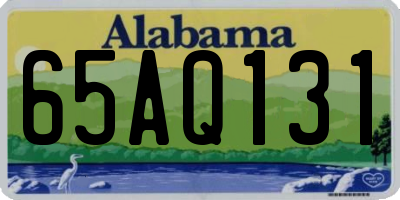 AL license plate 65AQ131
