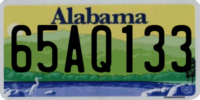 AL license plate 65AQ133