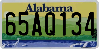 AL license plate 65AQ134
