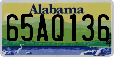 AL license plate 65AQ136