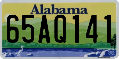 AL license plate 65AQ141