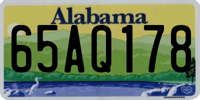 AL license plate 65AQ178
