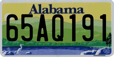AL license plate 65AQ191