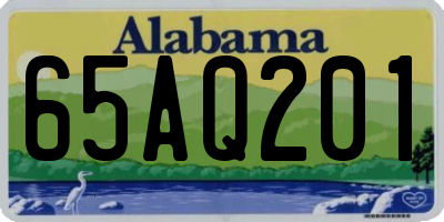 AL license plate 65AQ201