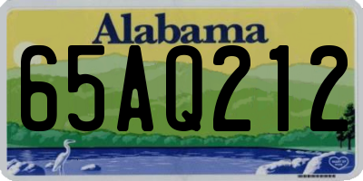 AL license plate 65AQ212