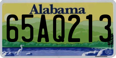 AL license plate 65AQ213