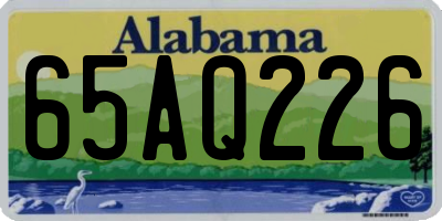 AL license plate 65AQ226