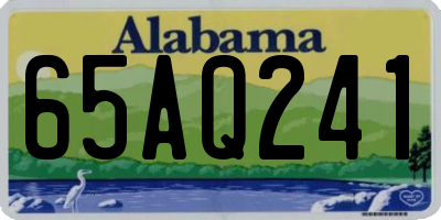 AL license plate 65AQ241