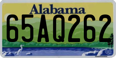 AL license plate 65AQ262