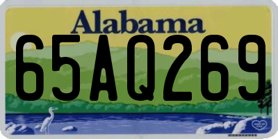AL license plate 65AQ269